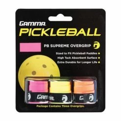 Gamma Supreme Overgrip - Neon/White/Black Pickleball