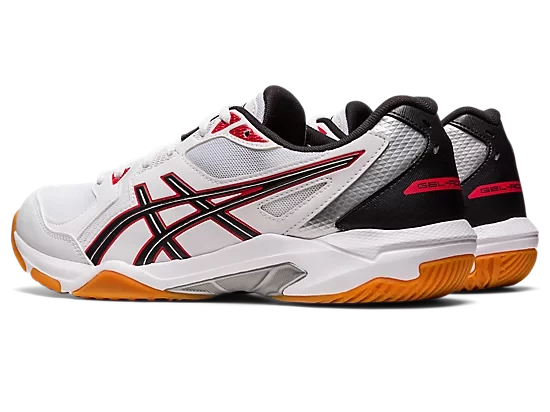 Asics Gel-Rocket 10 Men White/Classic Red - Image 3