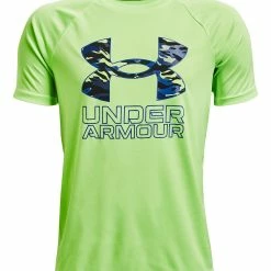Under Armour Boy's Tech Hybrid Print Fill Short Sleeve